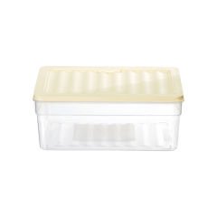 Fresh Box Derin Şeffaf Saklama Kabı - 2,5 L Krem