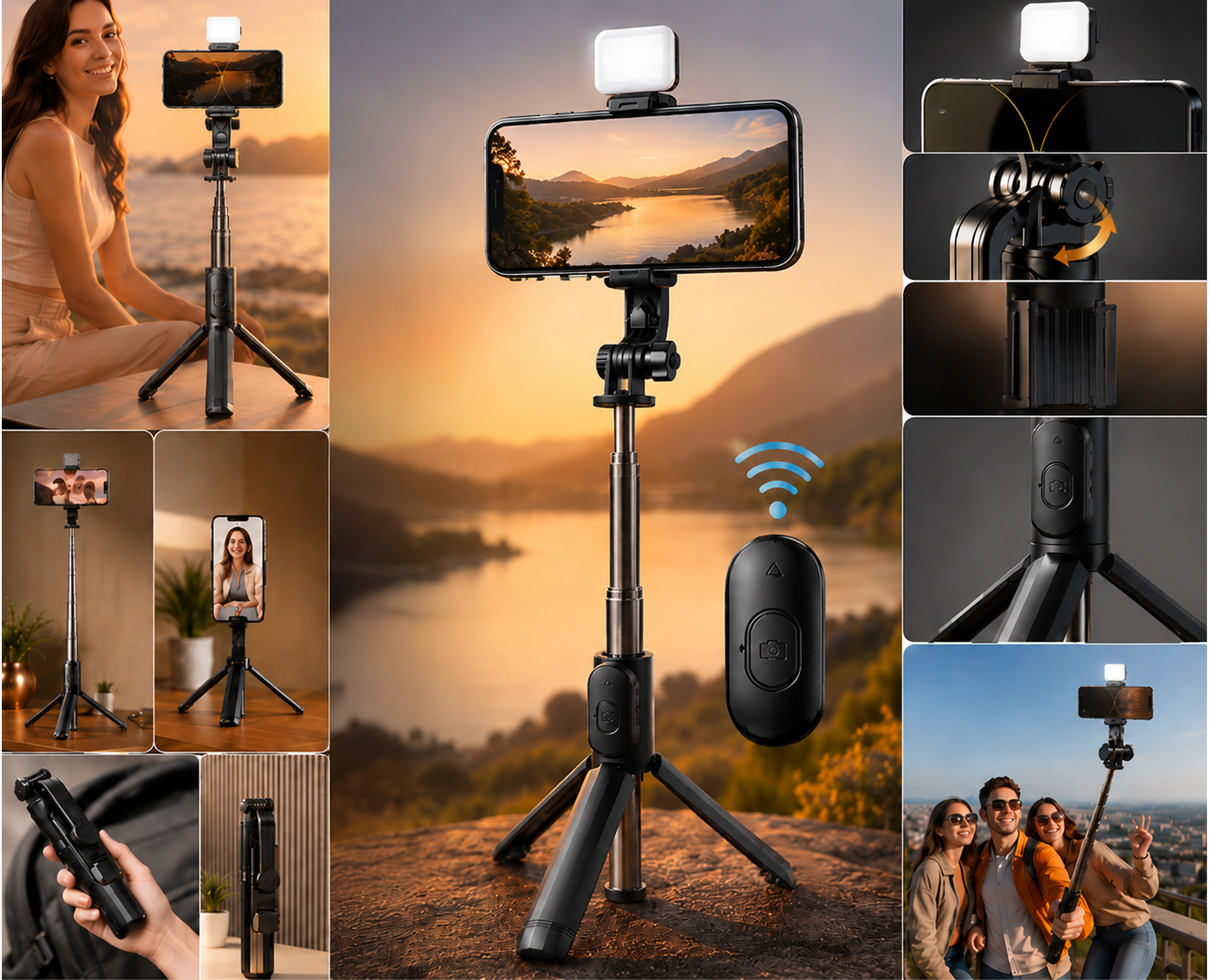 Kumandalı Selfie Çubuğu/Tripod - TT-03 - Torima