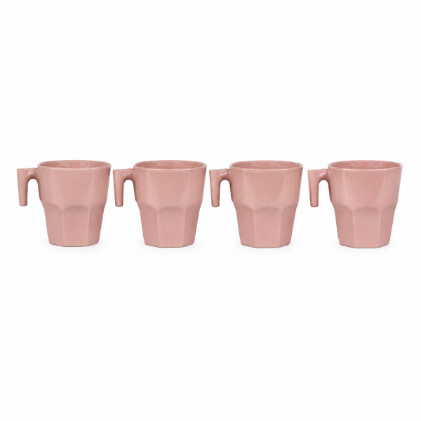 4'lü Metalik Cam Espresso Fincanı - Casablanca - 70 ml