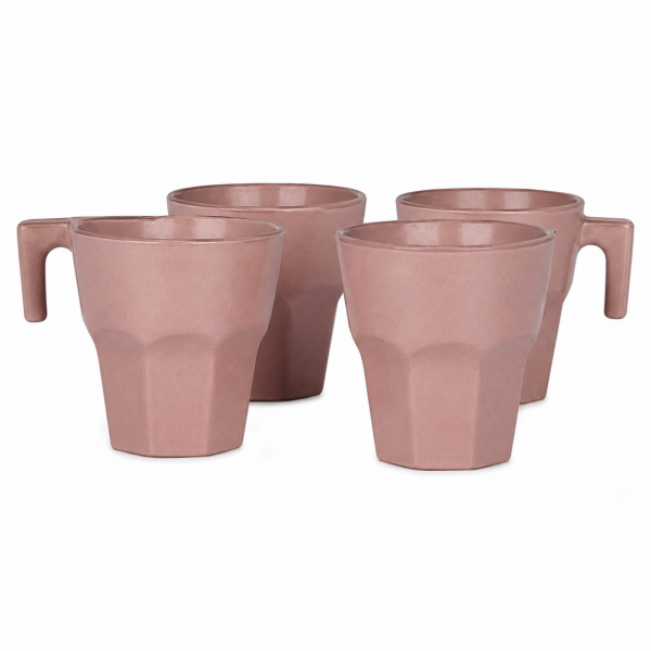 4'lü Metalik Cam Espresso Fincanı - Casablanca - 70 ml