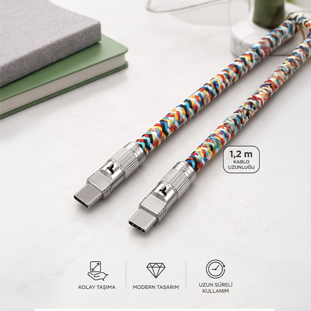 2'si 1 Arada Askı ve Şarj Kablosu Type-C 60 w - U32 - Torima