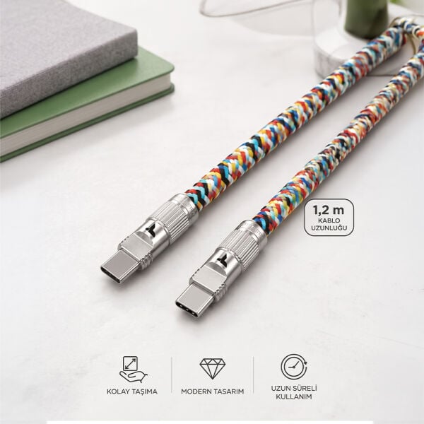 2'si 1 Arada Askı ve Şarj Kablosu Type-C 60 w - U32 - Torima