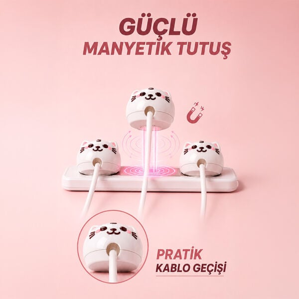 Kedi Figürlü Kablo Düzenleyici - CH-01