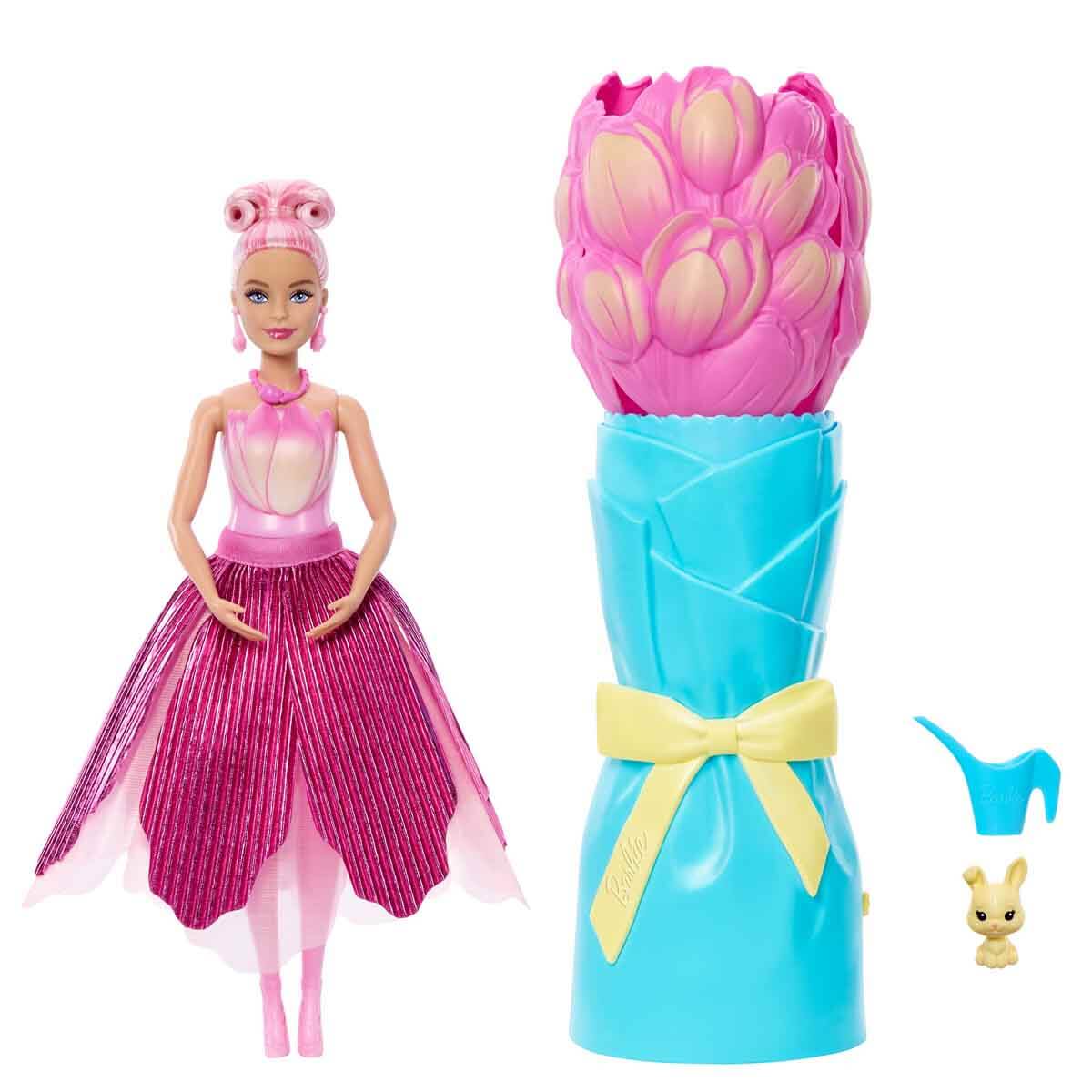 Barbie Petal Pop Barbie Bebek ve Aksesuarları Lale Oyun Seti - 33 cm