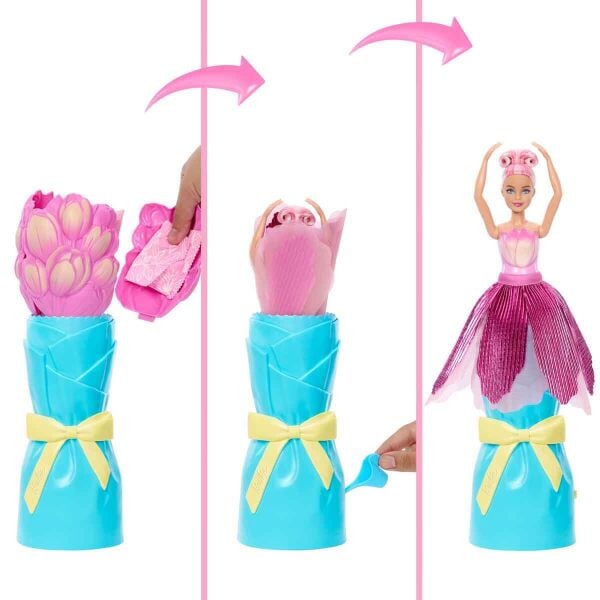 Barbie Petal Pop Barbie Bebek ve Aksesuarları Lale Oyun Seti - 33 cm
