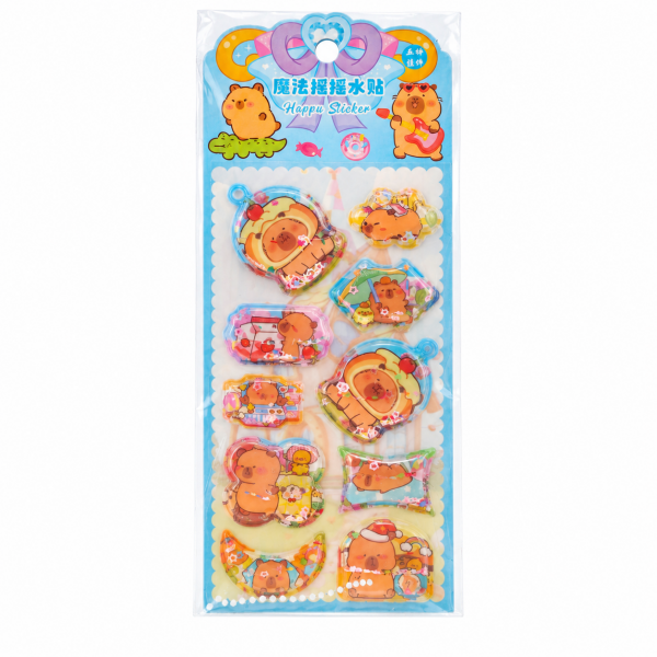 Sulu Capybara Sticker Set - 24x10 cm