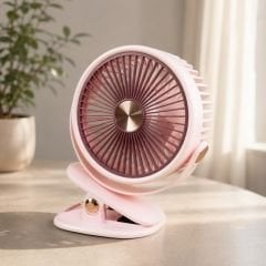 Tek Kademeli Mandallı Şarjlı Masaüstü Fan - Bam ZB-125