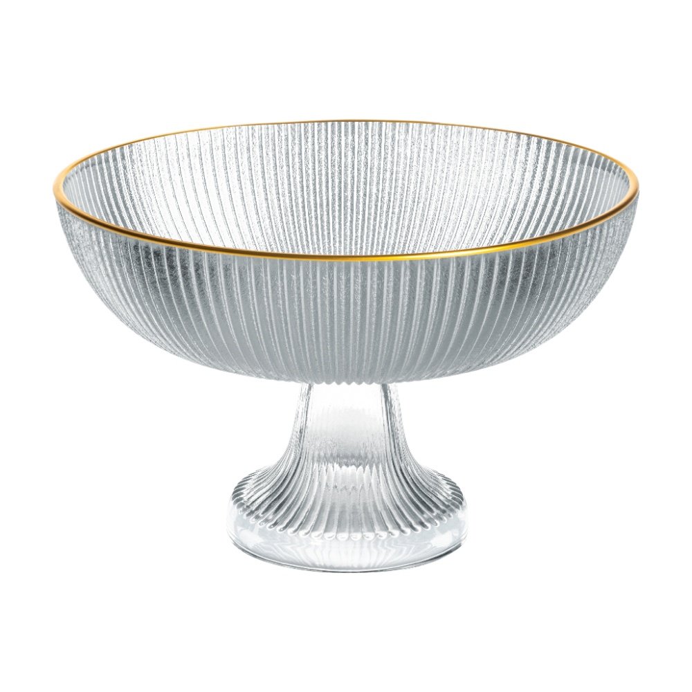 Ayaklı Cam Kase - Valenza - 20 cm