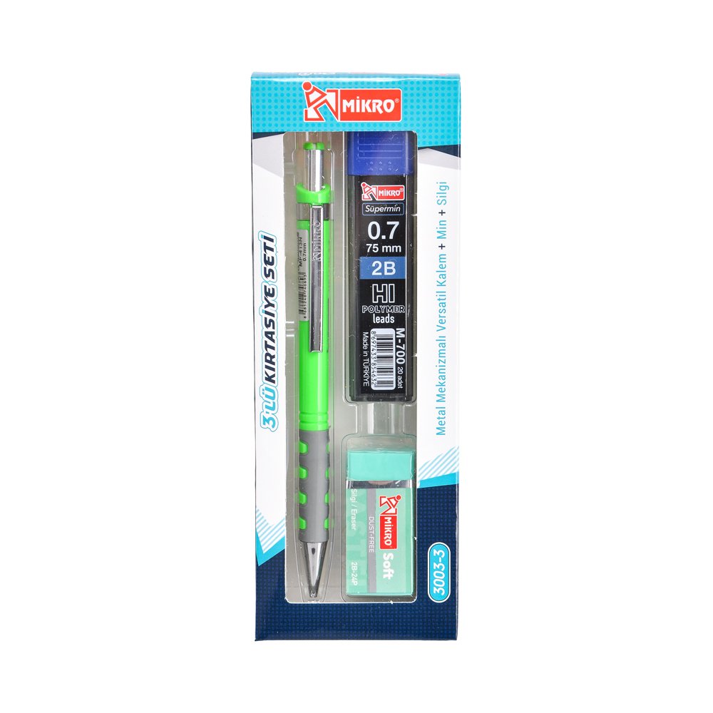 0,7 mm Versatil Kalem Seti Mikro Yeşil