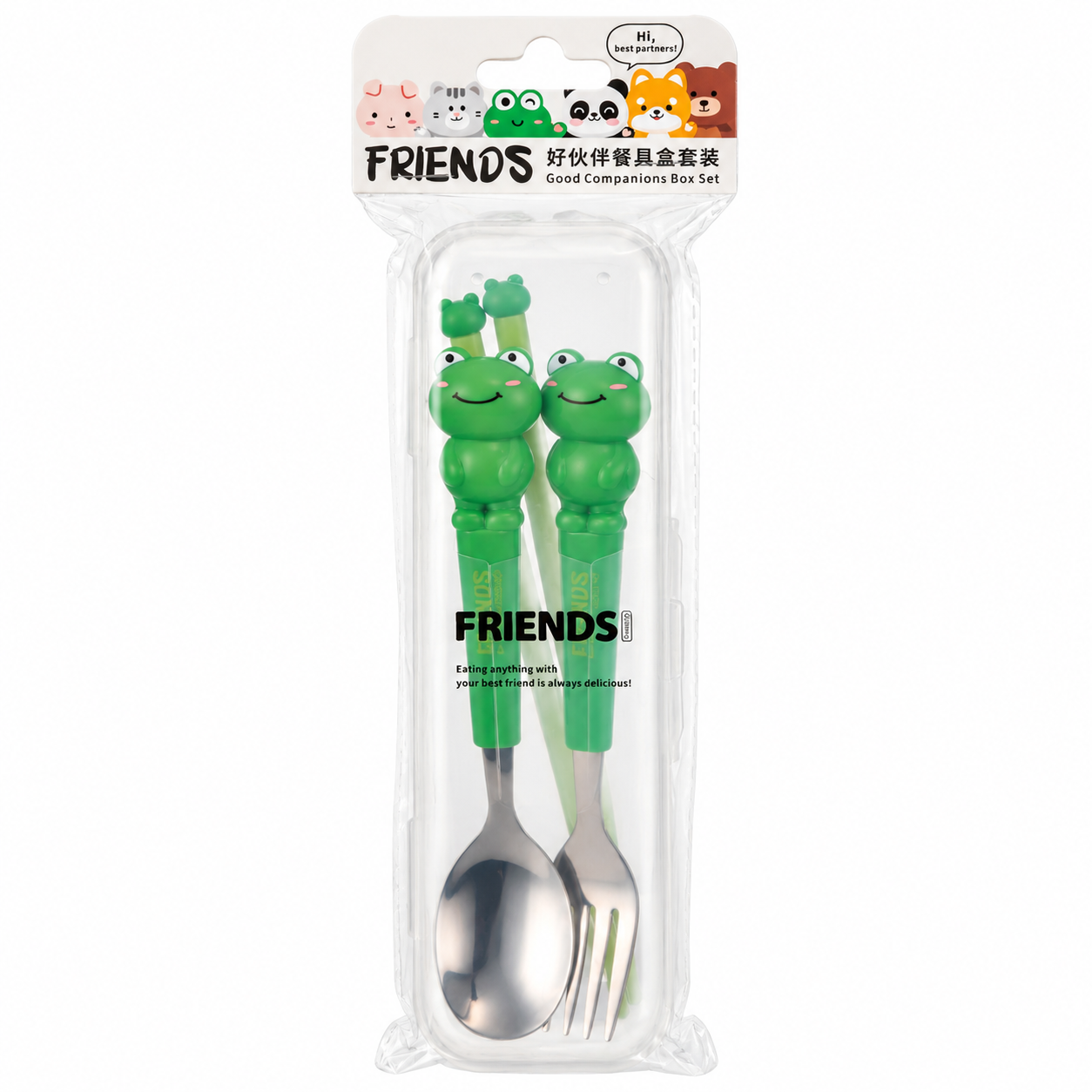 Çocuk Hayvan Figürlü Çatal/Kaşık/Chopstick Set