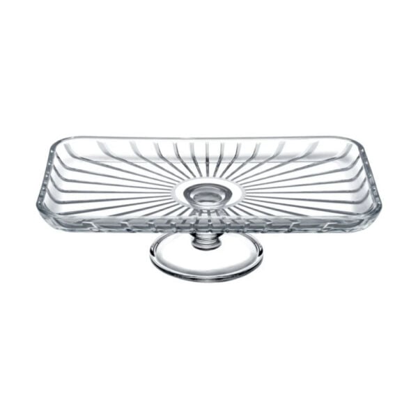 Cam Ayaklı Servis Tabağı - 165x280 cm - Elegan