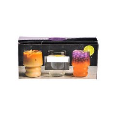 3'Lü Bal Kabağı Cam Bardak - 350 ml