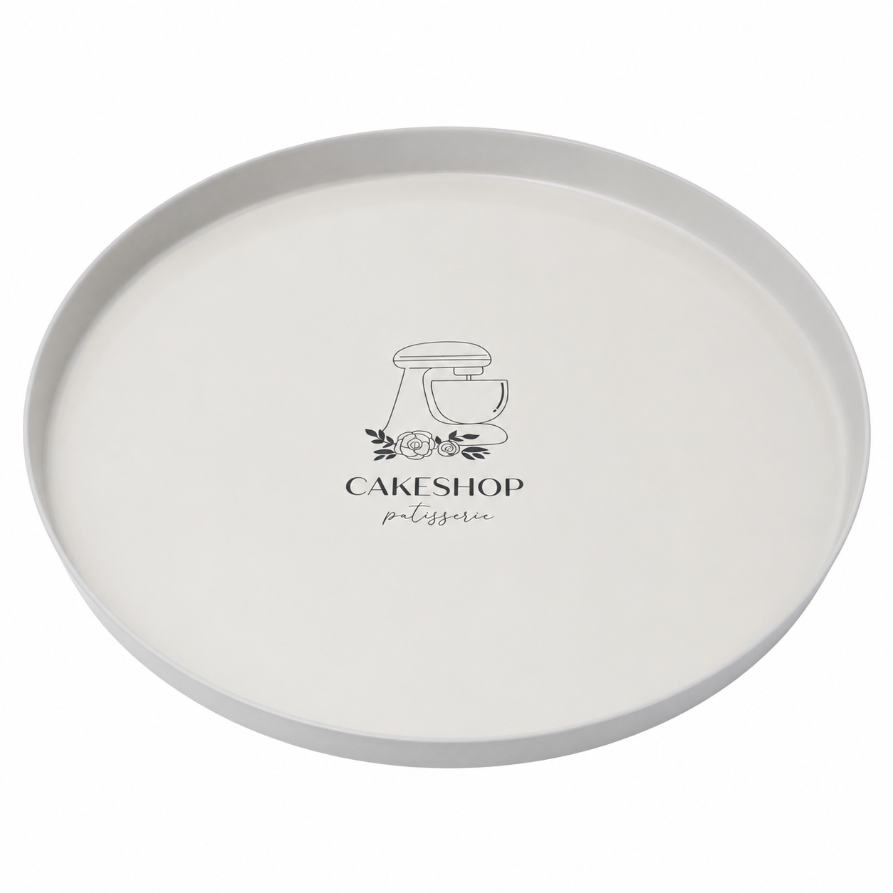 Yuvarlak Metal Tepsi - 24 cm Desen 2