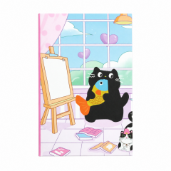 Kedi Tasarımlı Post-It Not Defteri - A6