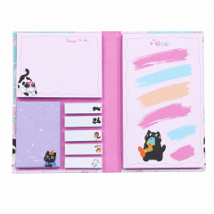 Kedi Tasarımlı Post-It Not Defteri - A6