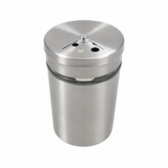 Metal Cam Tuzluk ve Baharatlık - 13 cm