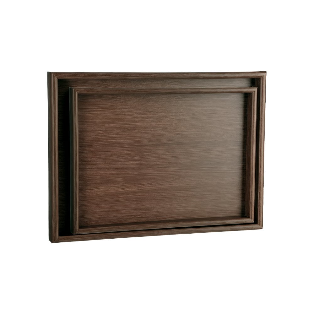 2'li Ahşap Tepsi- 35x25/40x30cm