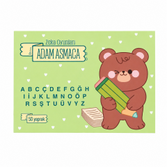Zeka Oyunları Defteri - 50 Yaprak Adam Asmaca