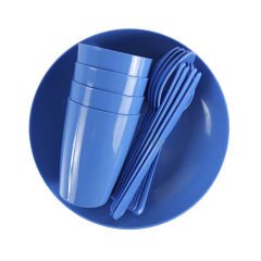 Plastik Piknik Seti - 20 Parça Mavi
