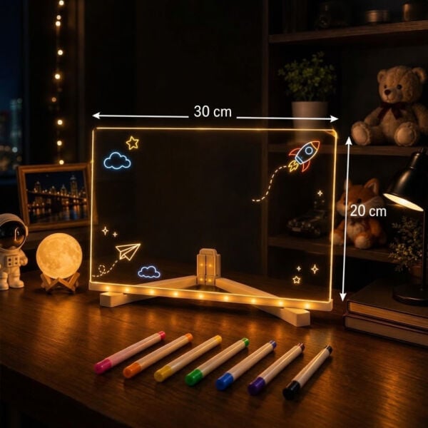Led Işıklı Çizim Boyama Tahtası - LWB01 - Torima