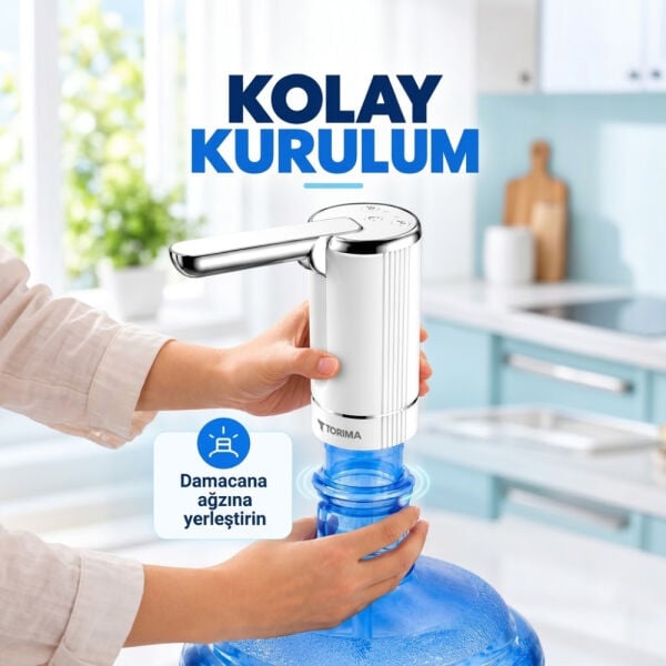 Şarjlı Otomatik Akıllı Döner Başlıklı Su Pompası - WTR-01 - Torima