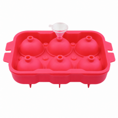 Silikon Top Buz Kalıbı - 19x12x5 cm Kırmızı