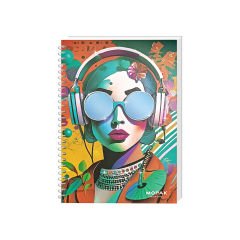 Spiralli 40 Yaprak PP Kapak A4 Müzik Defteri