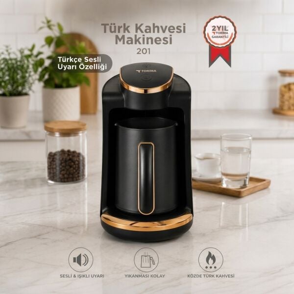 Türkçe Konuşan Türk Kahvesi Makinesi - 400 W - Torima
