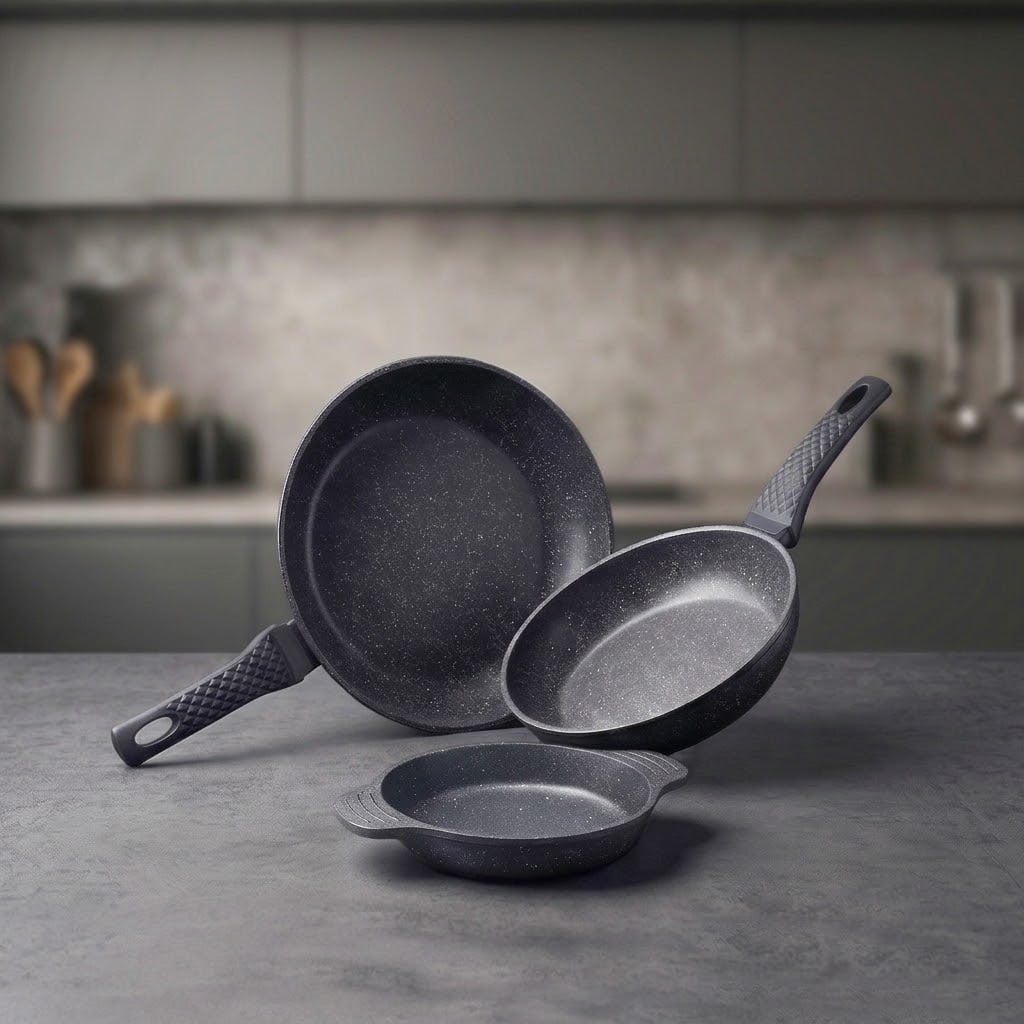3'lü Döküm Sahan Set - 20-24-28 cm