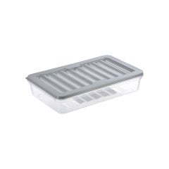 Fresh Box Dikdörtgen Sığ Saklama Kabı - 1,17 L
