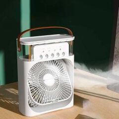 Soğuk Buharlı Masaüstü Fan & RGB Aydınlatma - Petrix