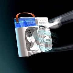 Soğuk Buharlı Masaüstü Fan & RGB Aydınlatma - Petrix