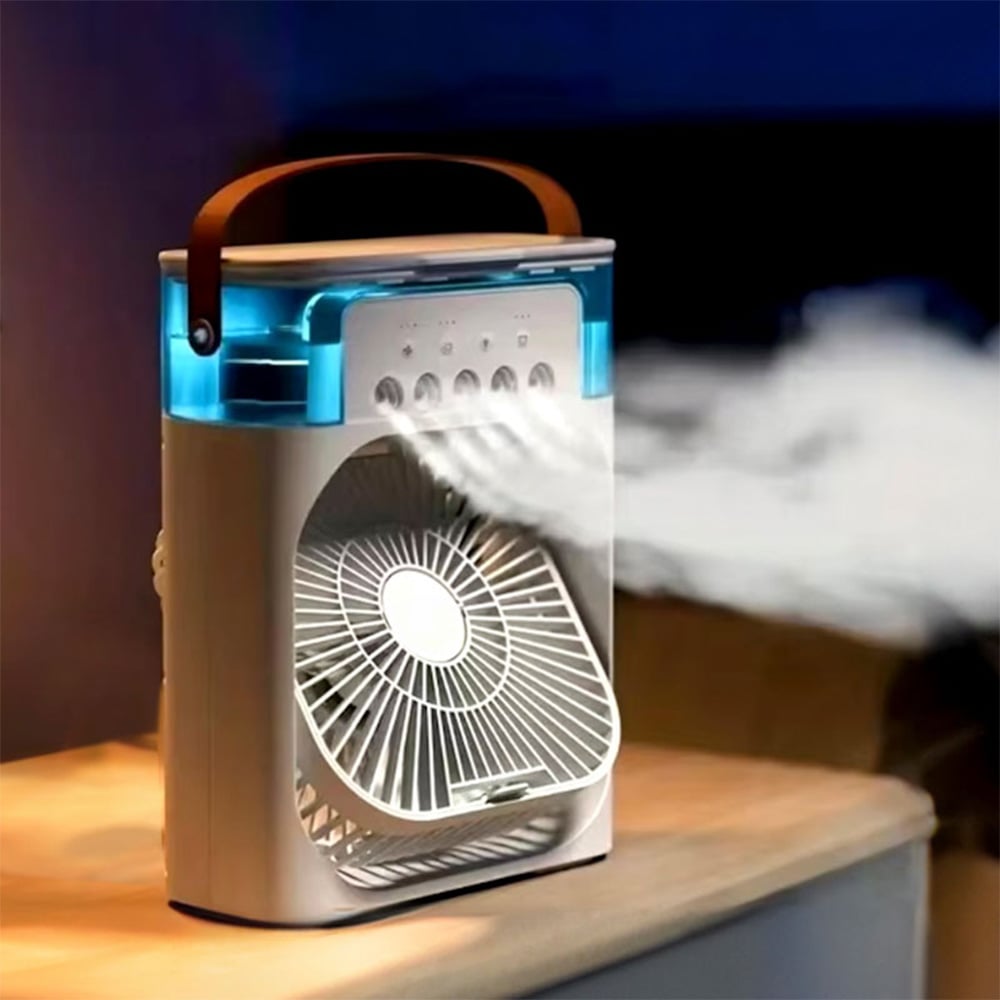Soğuk Buharlı Masaüstü Fan & RGB Aydınlatma - Petrix