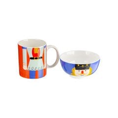 Kurşun Asker Porselen Kupa Kase Set - 320 ml