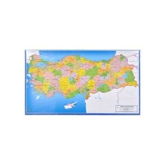 Eğitici 81 Parça Puzzle Harita - 27x48 cm