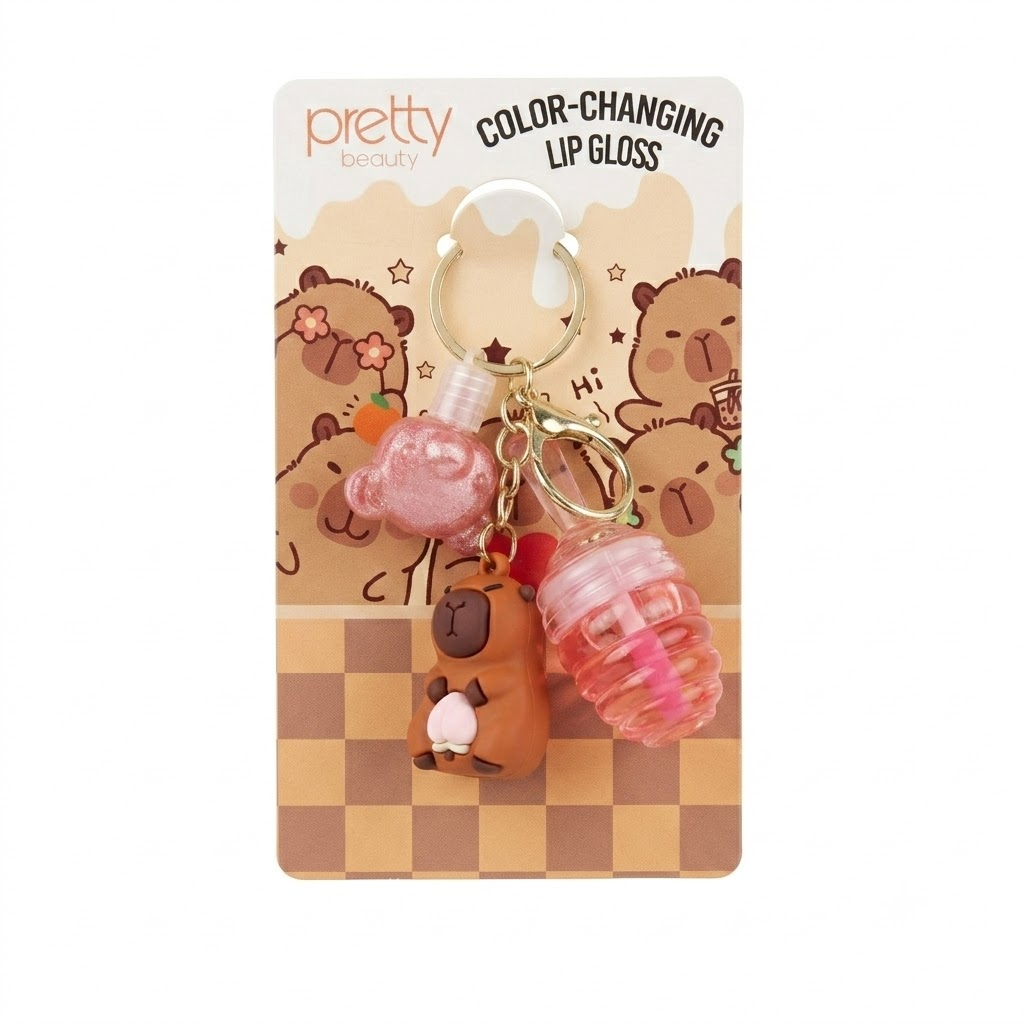Pretty Beauty Charmlı Ayıcıklı Lip Gloss ve Lip Oil
