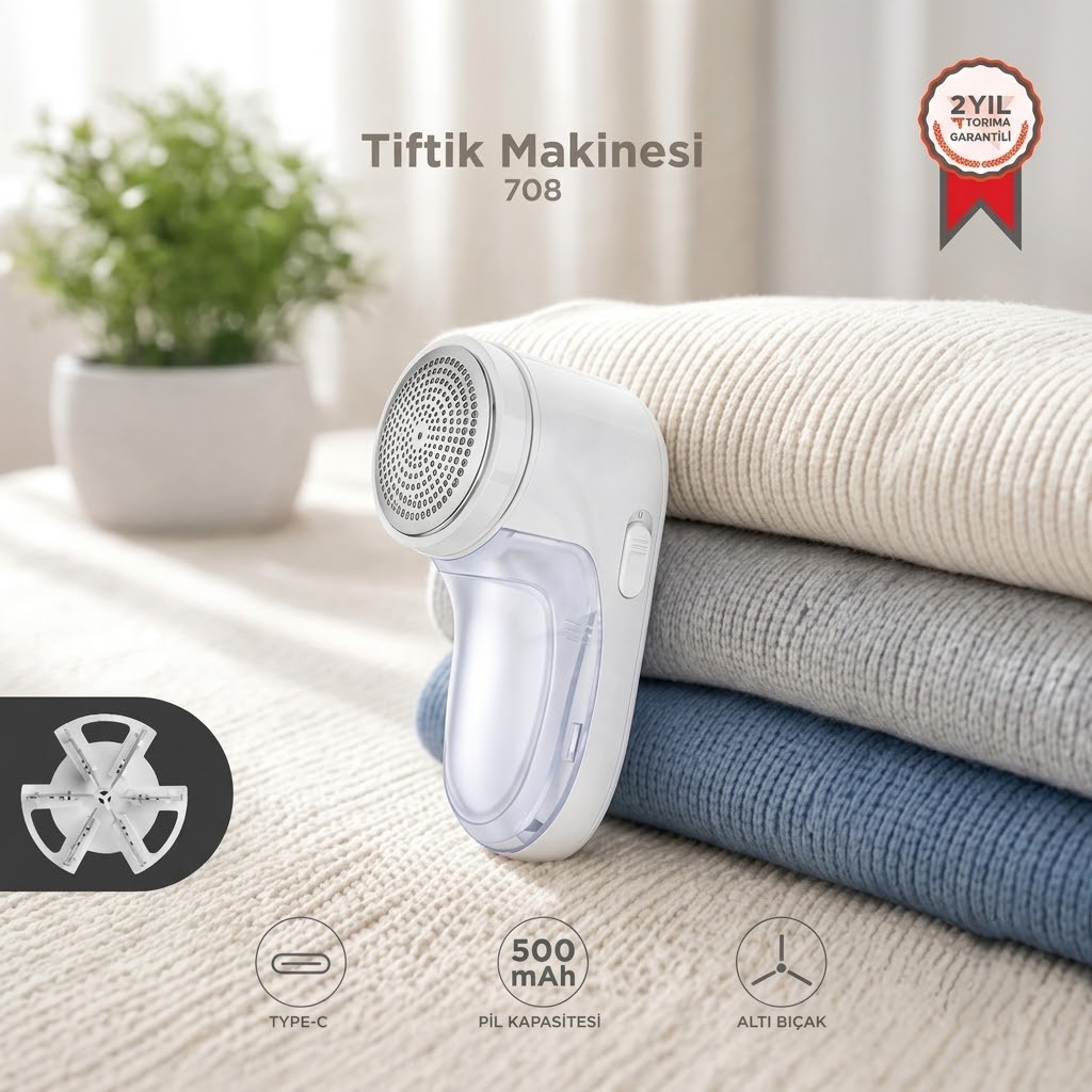 Şarjlı Tüy ve Tiftik Temizleme Makinesi - 708 - Torima