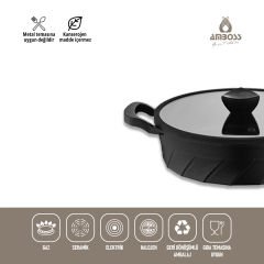 Amboss Vento Döküm Basık Tencere - 26 cm