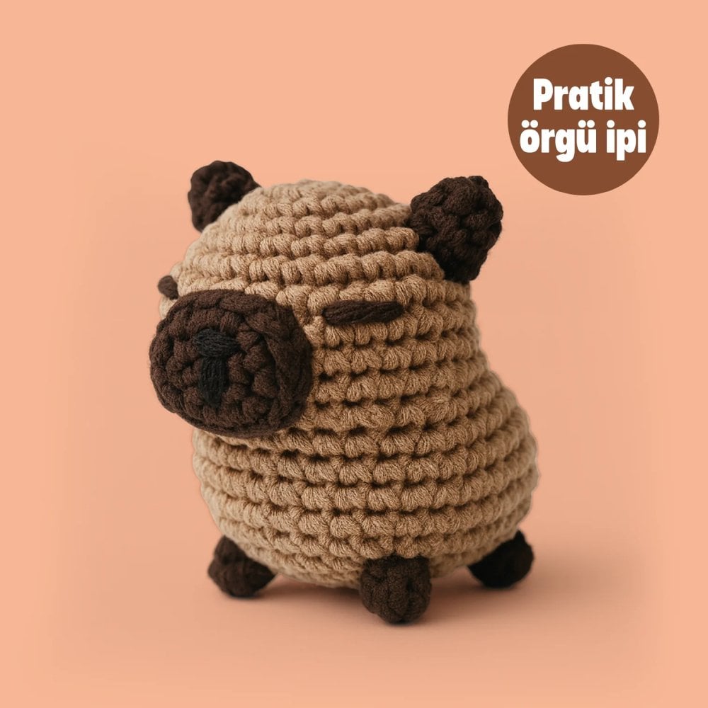 Amigurumi Örgü Seti - The Gookie Capybara