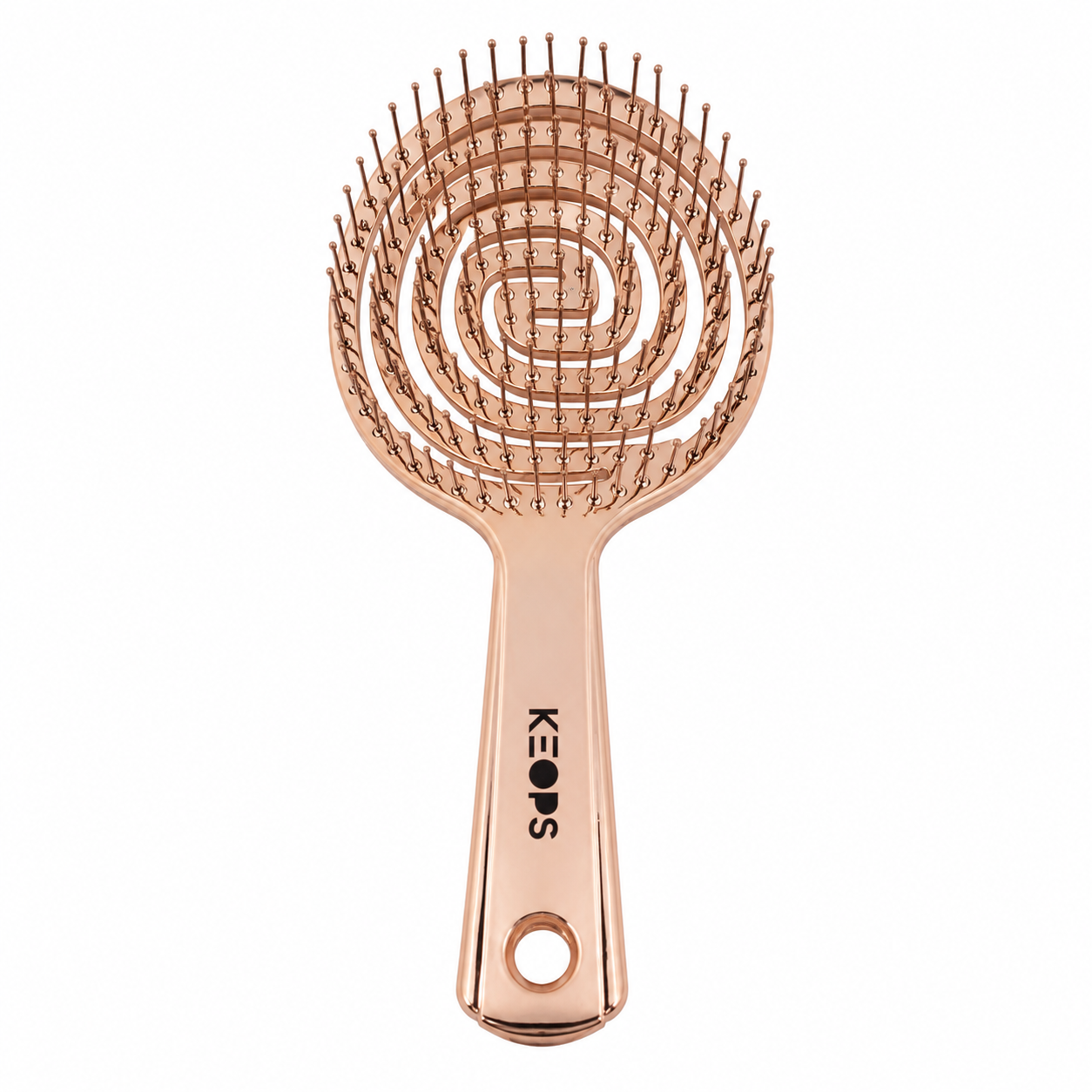 Keops Parlak Rose Gold 3D Oval Saç Fırçası