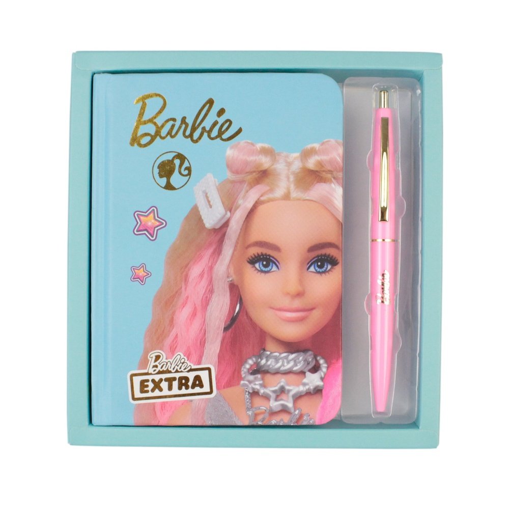 Barbie Kalemli Hatıra Defteri Mavi