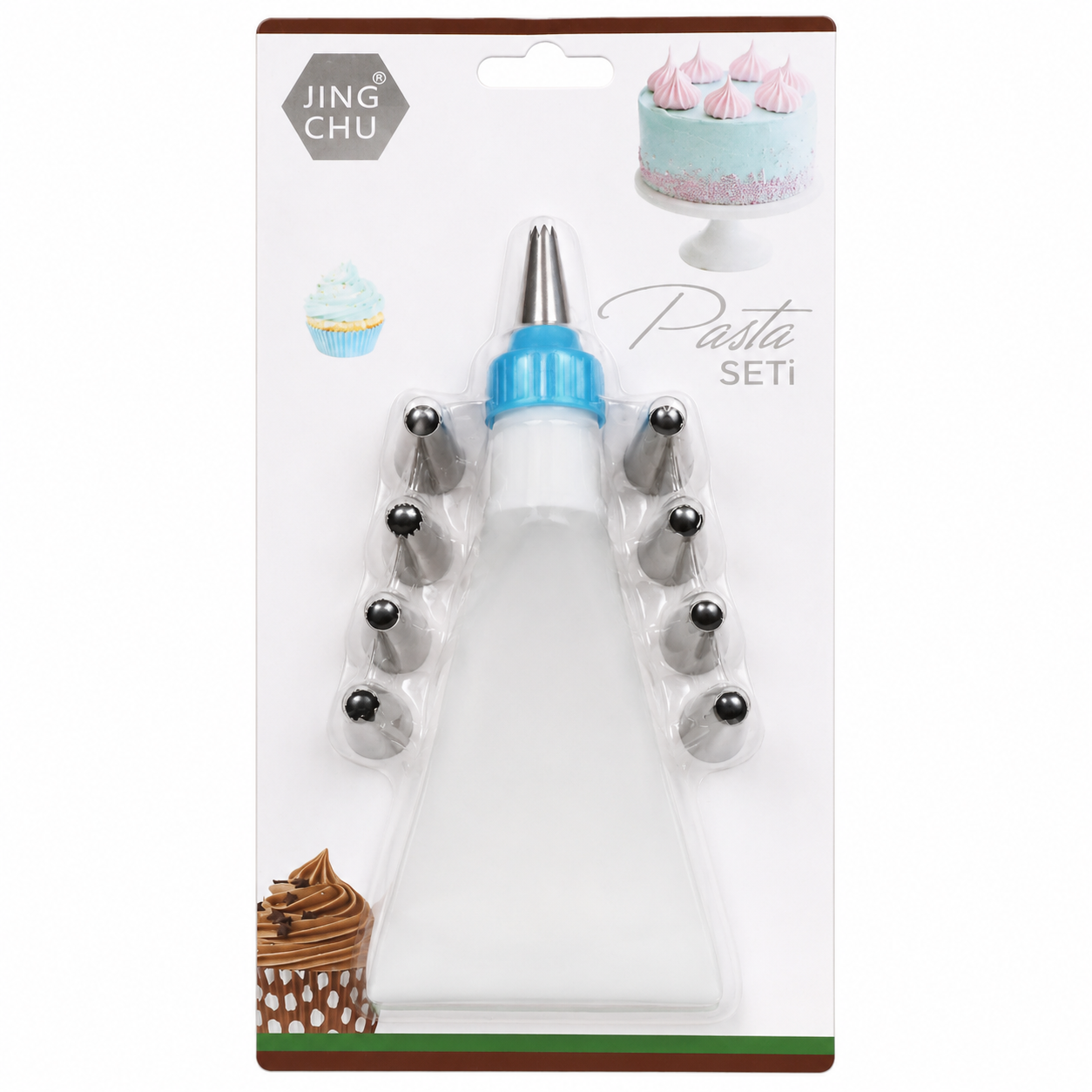 Pasta Dekorasyon Seti - Torba + 8 Başlık