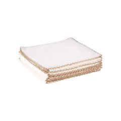 10'lu Organik Penye Bebek Ağız Mendili - 28X28