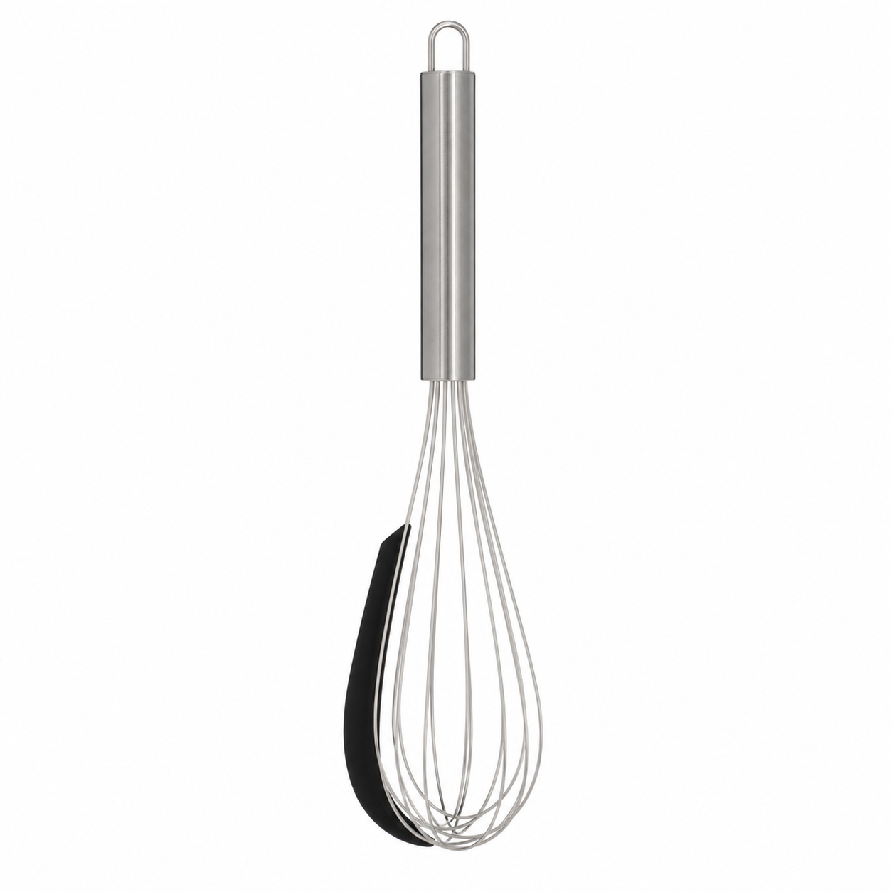 Silikon Sıyırma Aparatlı Çelik Çırpıcı - 34 cm