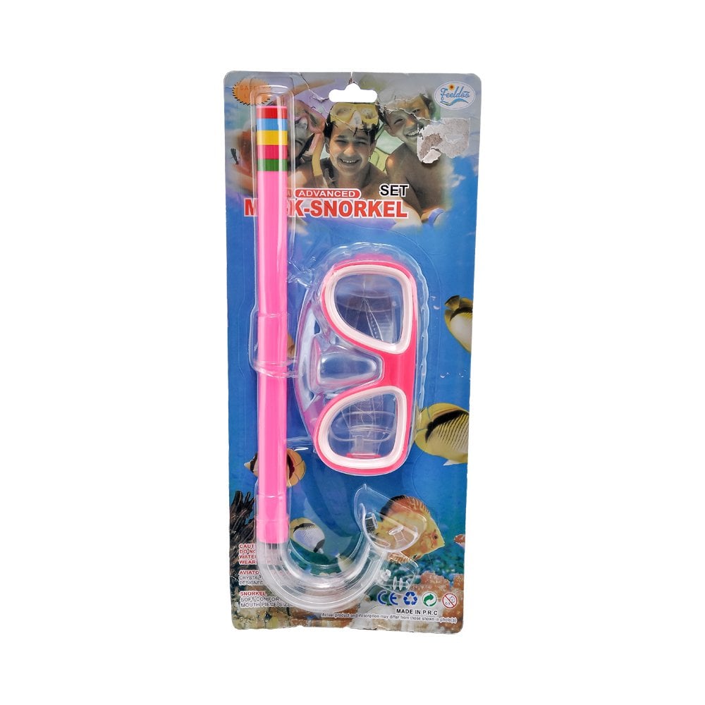 Çocuk Şnorkel Set Pembe