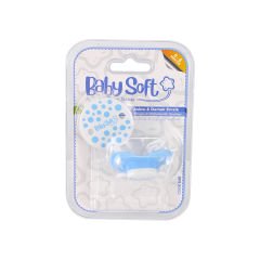 Babysoft Askılı Emzik Mavi