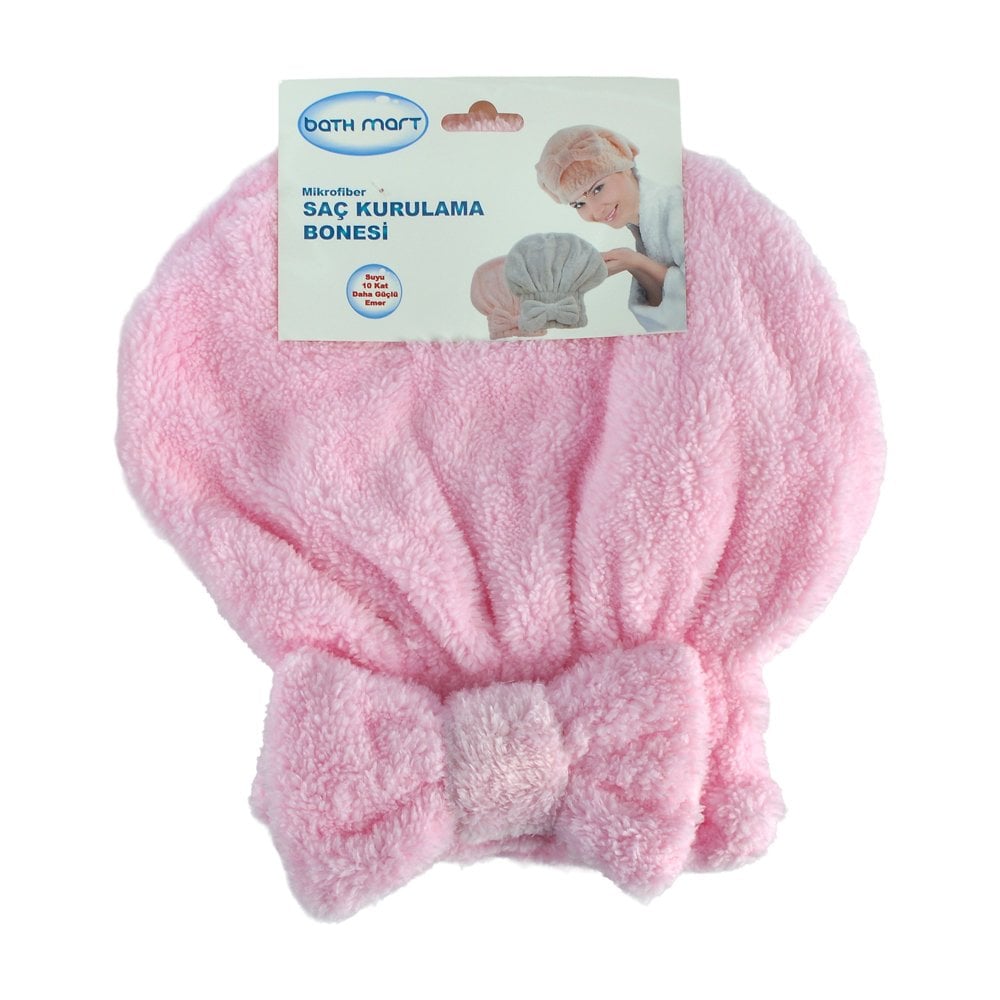 Bath Mart Saç Kurulama Bonesi Pembe