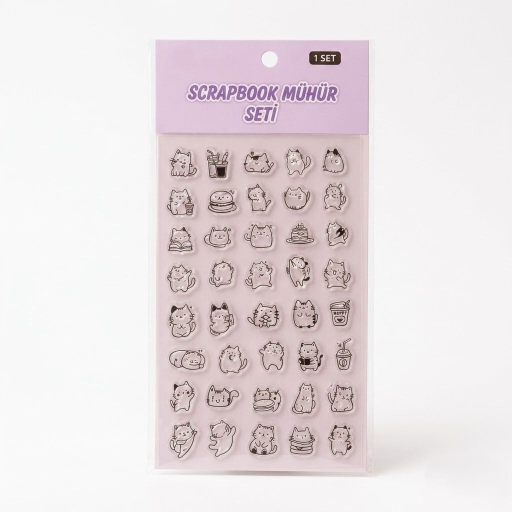 Scrapbook Silikon Şeffaf Mühür - 10x19