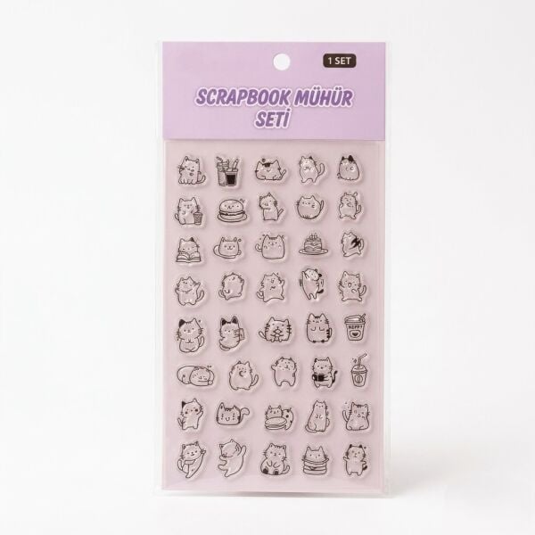 Scrapbook Silikon Şeffaf Mühür - 10x19