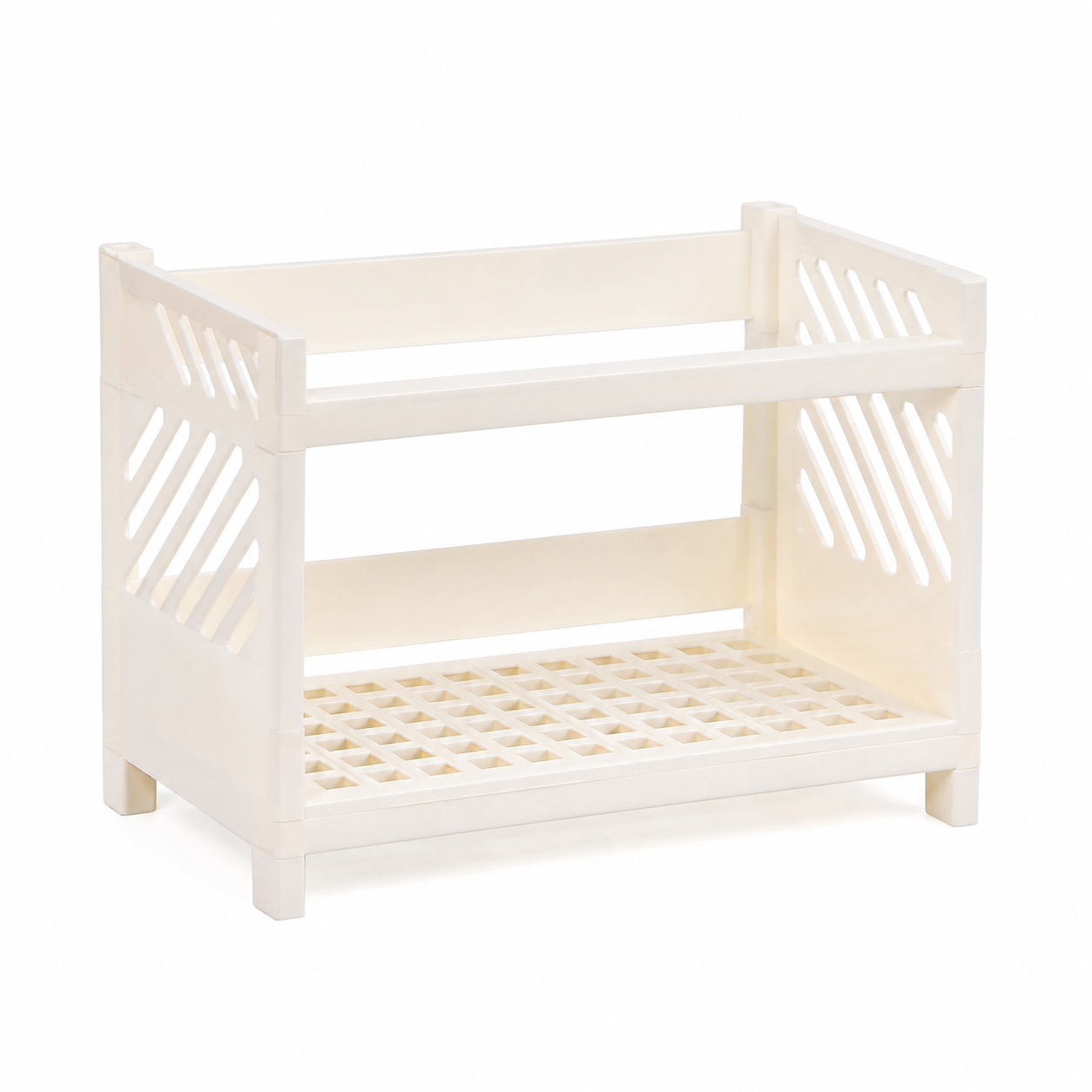 2 Katlı Plastik Organizer Raf -  24x15x18 cm